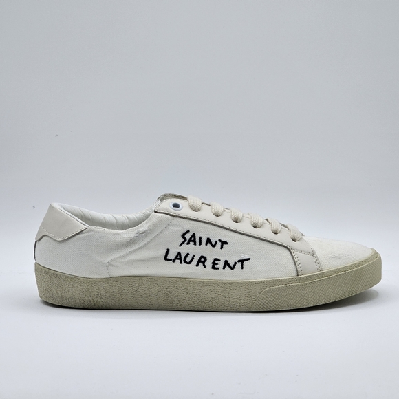 Saint Laurent Paris Court Low Top Sneakers - Picture 6 of 8